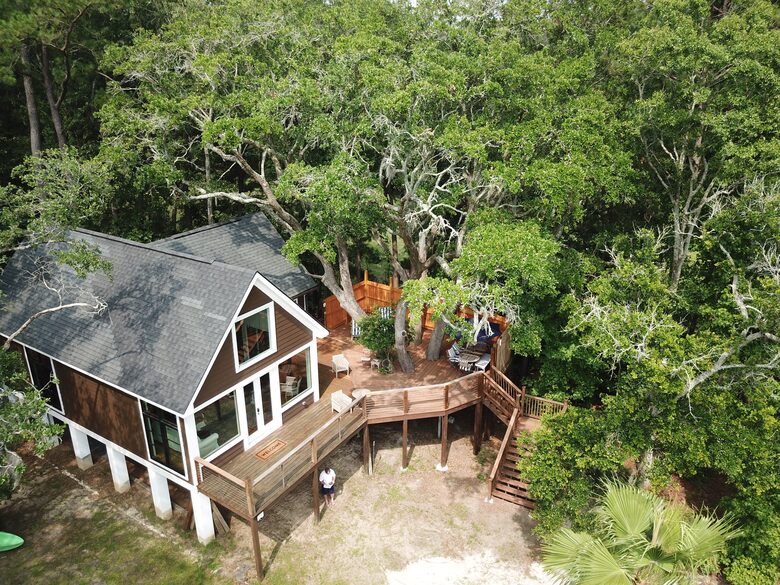 Lowcountry Treehouse Retreat Overlooking the Marsh - Johns Island, South Carolina