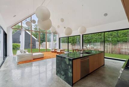 East Hampton Japandi Retreat with Heated Pool and Sauna - East Hampton, New York