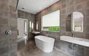 East Hampton Japandi Retreat with Heated Pool and Sauna - East Hampton, New York