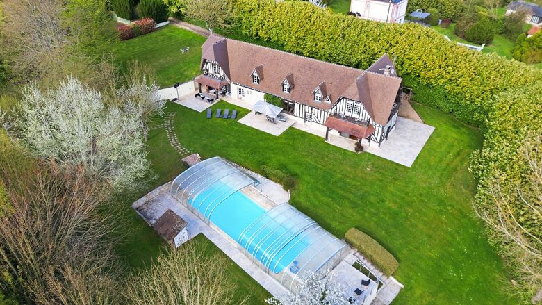 Seventeenth Century Norman Country House with Private Pool - Englesqueville-en-Auge, France