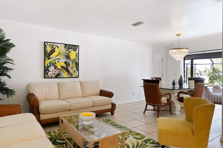 Tropical Retreat with Private Saltwater Pool & Putting Green - Cape Coral, Florida