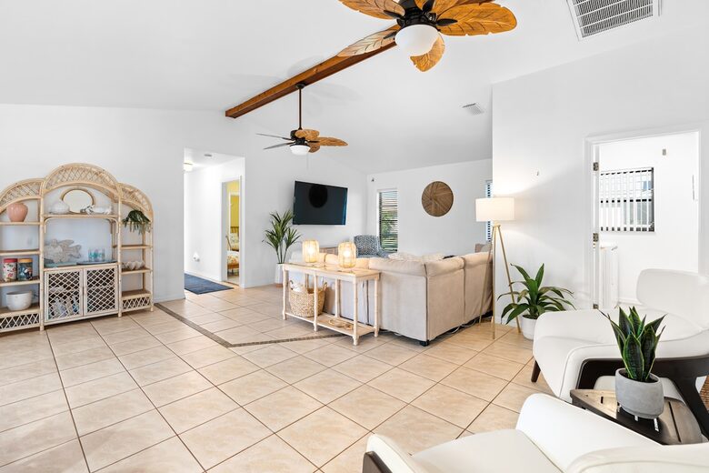 Tropical Retreat with Private Saltwater Pool & Putting Green - Cape Coral, Florida