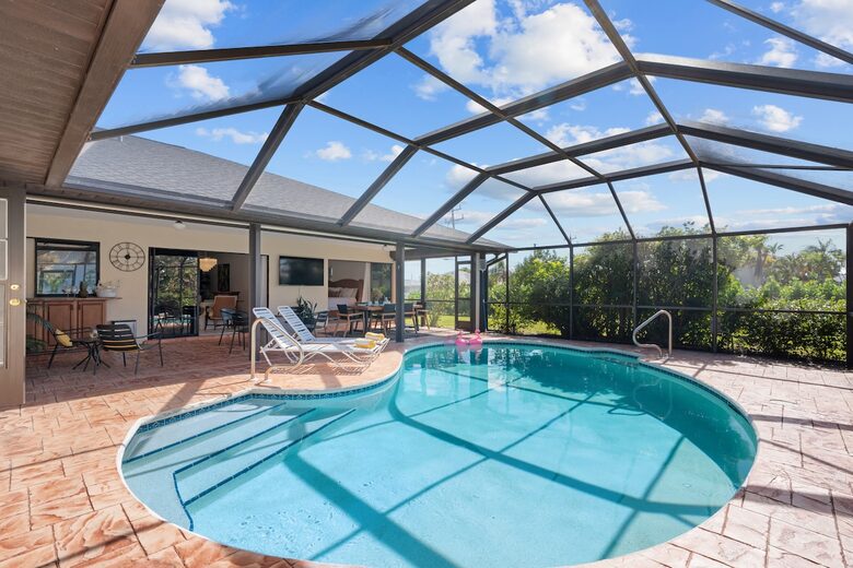 Tropical Retreat with Private Saltwater Pool & Putting Green - Cape Coral, Florida