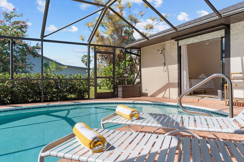 Tropical Retreat with Private Saltwater Pool & Putting Green - Cape Coral, Florida