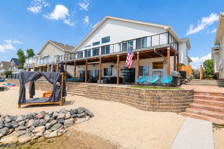 Denver Lakefront Retreat with Private Beach and Mountain Views - Denver, Colorado