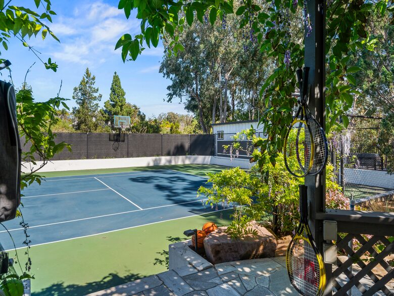 Canyon View Estate with Private Tennis Court & Luxe Casita - Encinitas, California