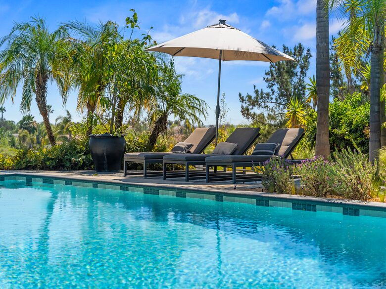 Canyon View Estate with Private Tennis Court & Luxe Casita - Encinitas, California