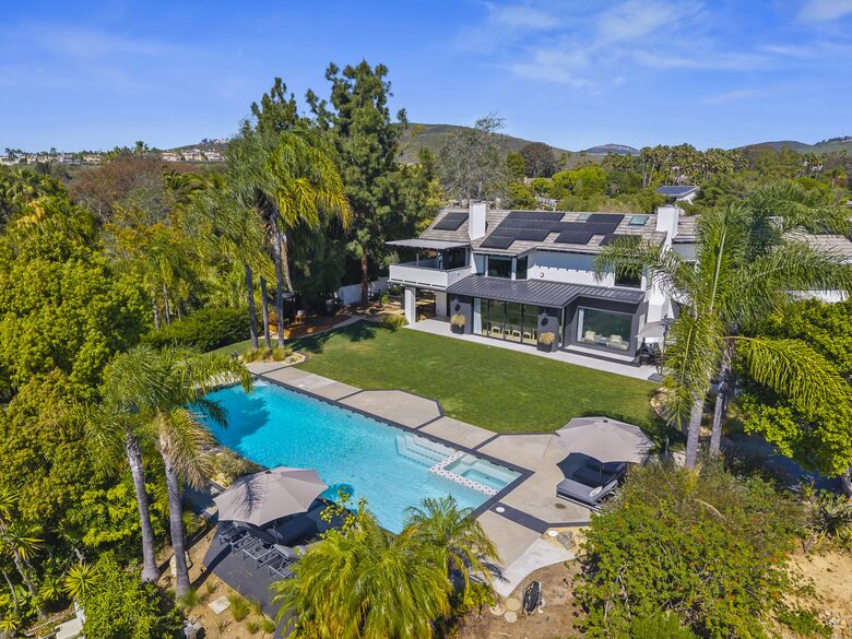 Canyon View Estate with Private Tennis Court & Luxe Casita - Encinitas, California