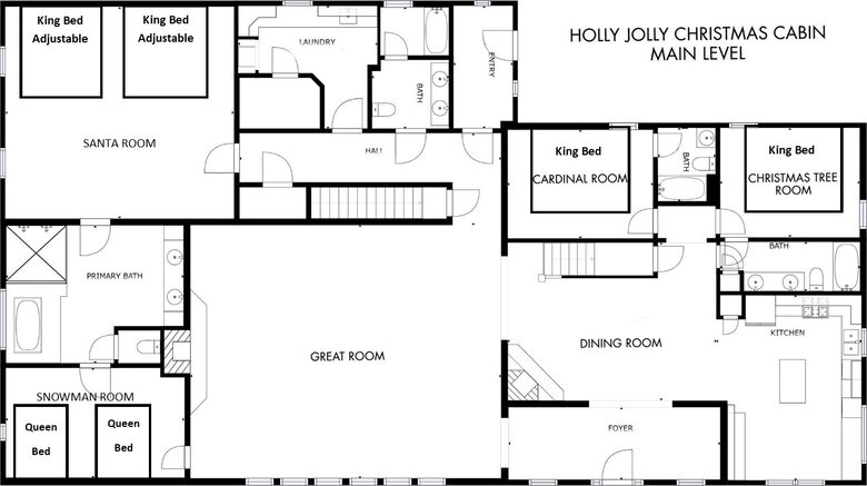 Year-Round Christmas Cabin in Blairsville with Private Hot Tub - Blairsville, Georgia