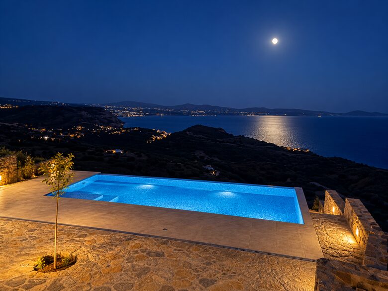 Traditional Stone Villa with Private Infinity Pool and Sea Views - Agia Galini, Melampes, Greece