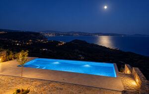 Traditional Stone Villa with Private Infinity Pool and Sea Views - Agia Galini, Melampes, Greece