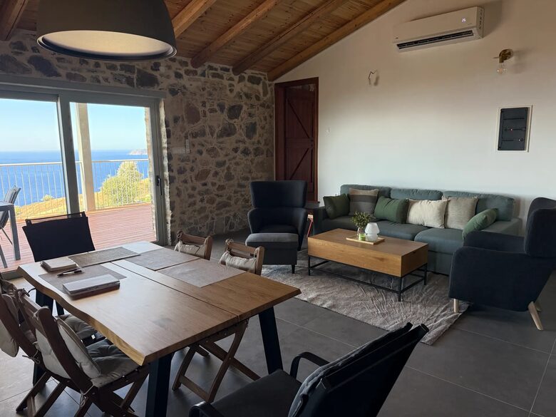 Traditional Stone Villa with Private Infinity Pool and Sea Views - Agia Galini, Melampes, Greece