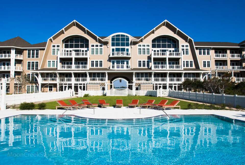 Front of our Watersound Beach condo building