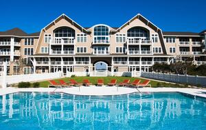 Front of our Watersound Beach condo building