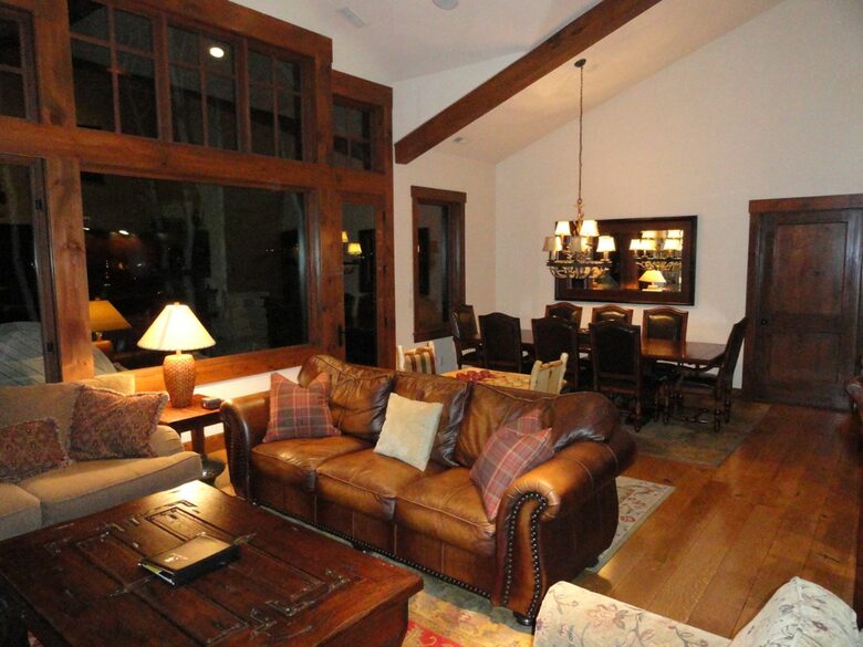 Massive windows in Great room overlooking Park City