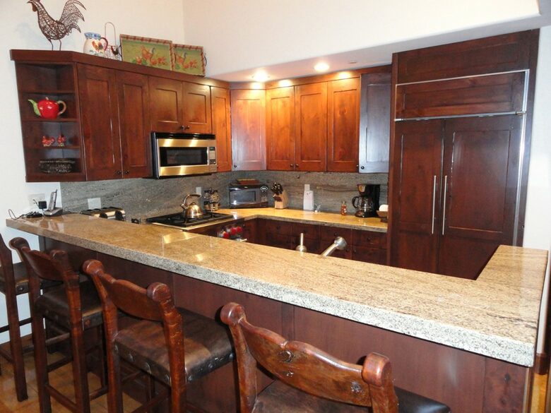 Kitchen with Wolf range and Subzero fridge