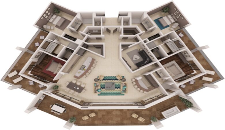 Diamante Ocean Club Residences - Four Bedroom Diamond Suite - Baja California Sur, Mexico