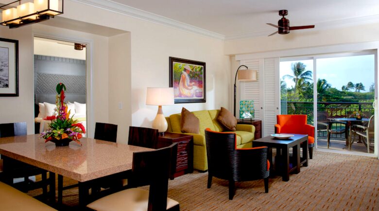 Marriott's Waiohai Beach Club - Ocean view Two Bedroom Villa - Koloa, Kauai, Hawaii