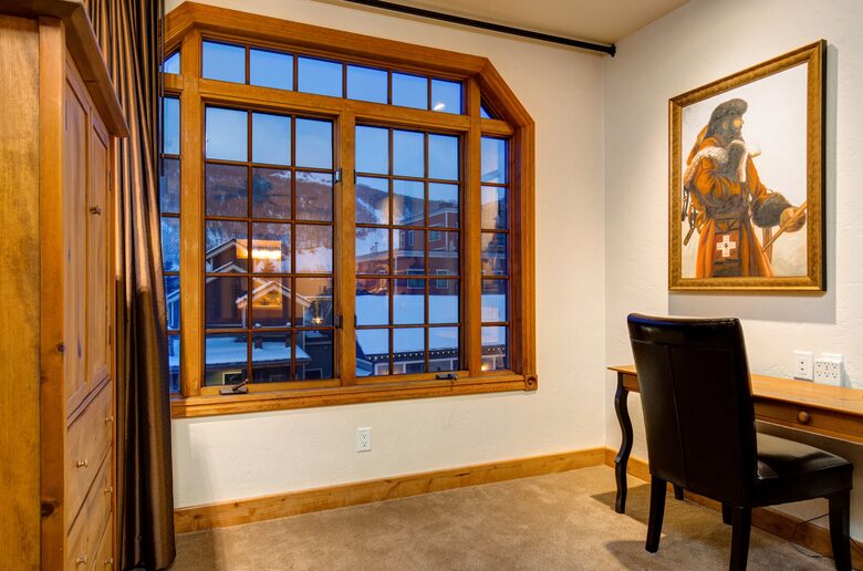 Primary Room with Views of the Main Street and the Mountains