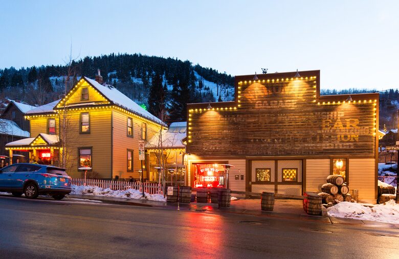 High West Distillery across the street