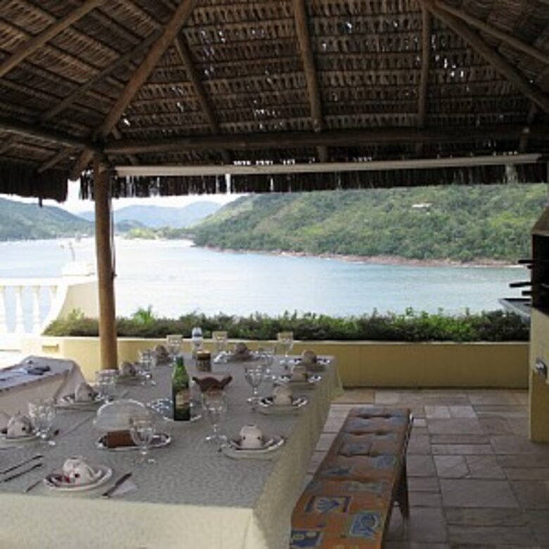 Oceanfront Mansion in Famous Resort Santa Rita - Ubatuba, Brazil