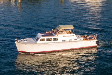 Kingfisher Luxury Yacht 50' Huckins Corinthian - 3 Day - 2 Night Weekend East Coast Cruise - Sag Harbor, New York
