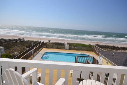 Oceanfront- Heated Pool! Private & Hot Tub - North Topsail Beach, North Carolina