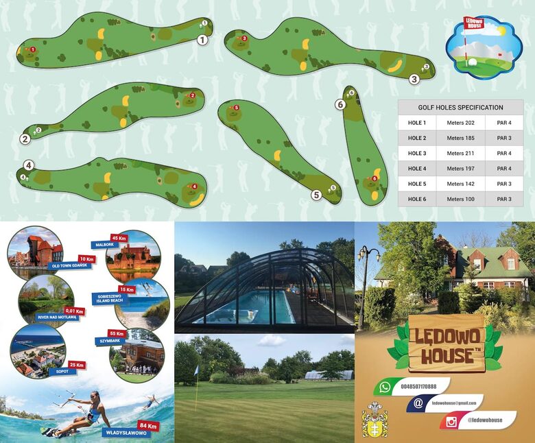 LedowoHouse Vintage with own Golf Course and Pool - Ledowo, Poland