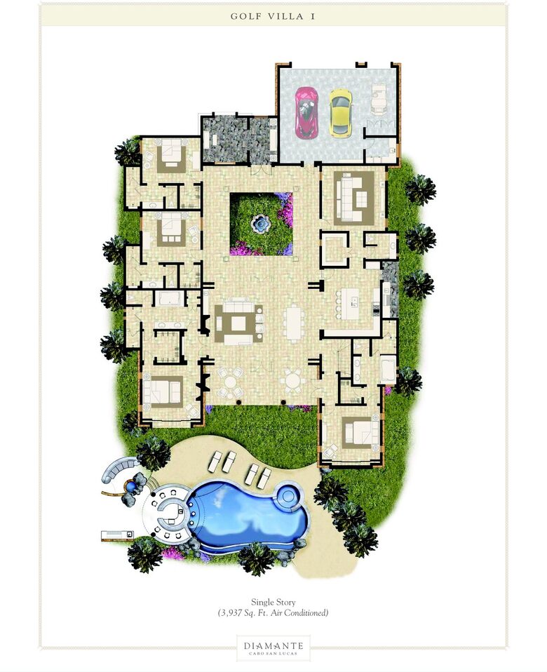 Diamante Golf Villa - Four Bedroom Residence - Cabo San Lucas, Mexico