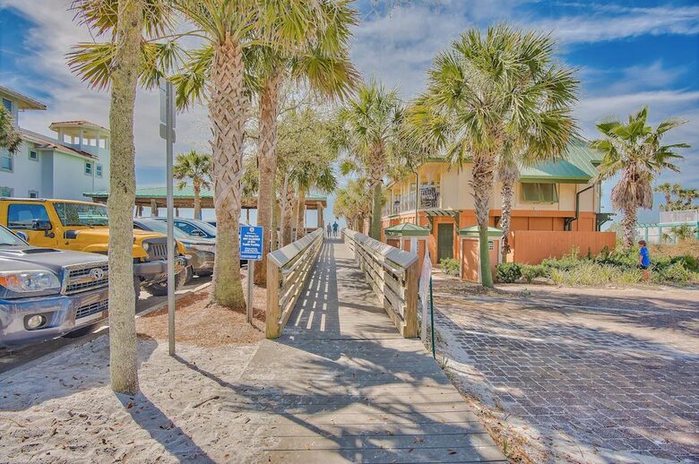 Beach Access with a Pavilion and Restrooms within walking distance