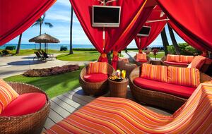 Home Exchange, Sheraton Kaua'i Resort red cabana with TV