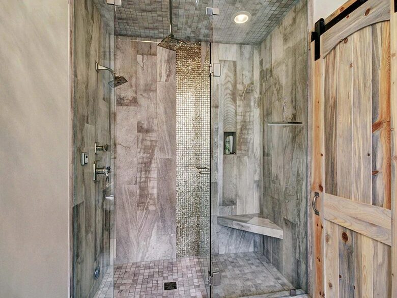 Home exchange in Breckenridge CO, master bath walk-in shower