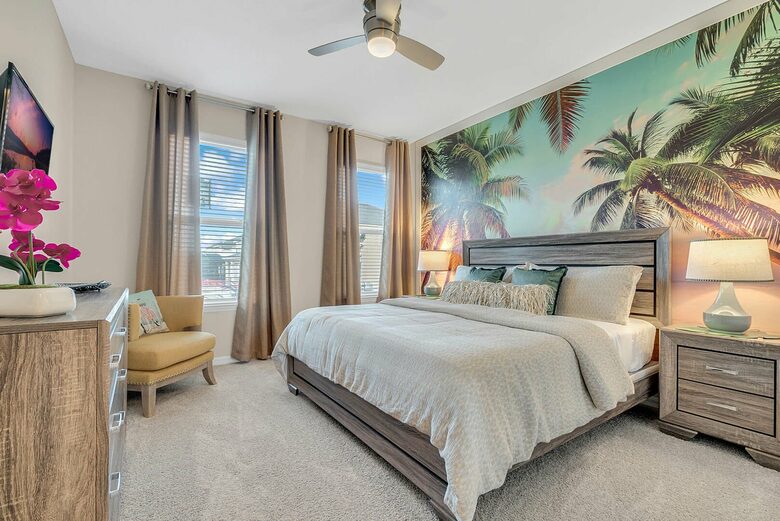 Home exchange in Kissimmee FL, second master suite with king bed