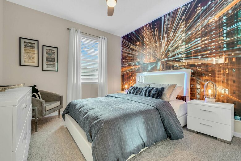 Home exchange in Kissimmee FL, downstairs suite with queen bed