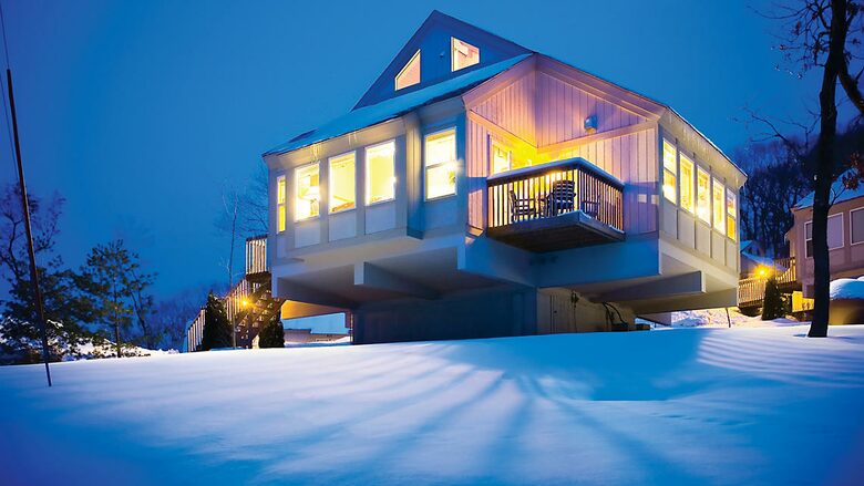 Home exchange in Wisconsin Dells, 1 2 & 3 bedroom townhomes in winter