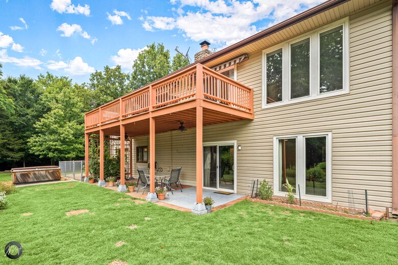 Home Exchange in Bella Vista, AR, covered lower deck