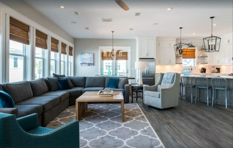 Home Exchange in Santa Rosa Beach, FL, main living area