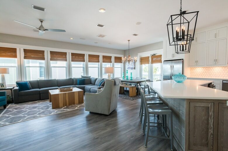 Home Exchange in Santa Rosa Beach, FL, open concept living