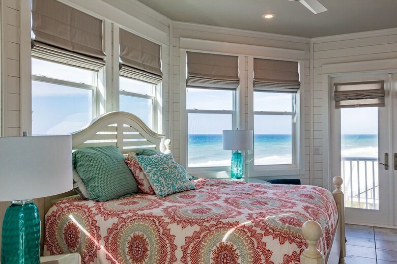 Home Exchange in Santa Rosa Beach, FL, master suite with windows