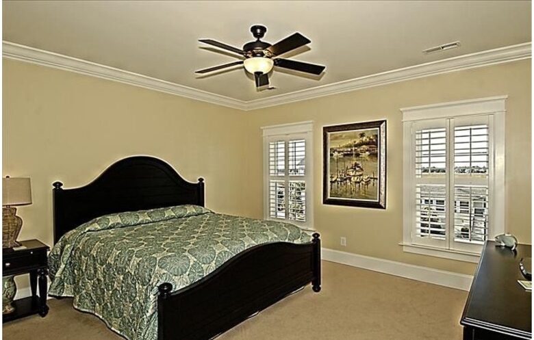 Home Exchange in Garden City, SC spacious guest bedroom