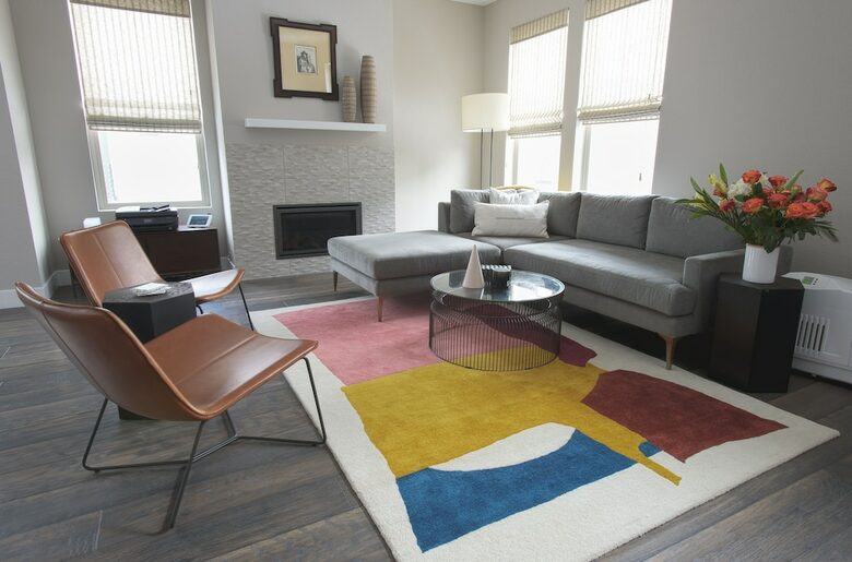 Home Exchange in Denver, CO, luxury townhome cozy family room