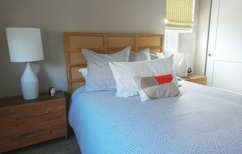 Home Exchange in Denver, CO, luxury townhome guest bedroom