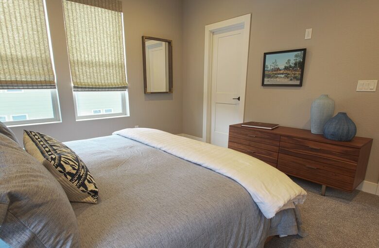 Home Exchange in Denver, CO, luxury townhome master suite