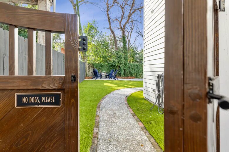 Home Exchange in Charleston, SC, backyard entrance