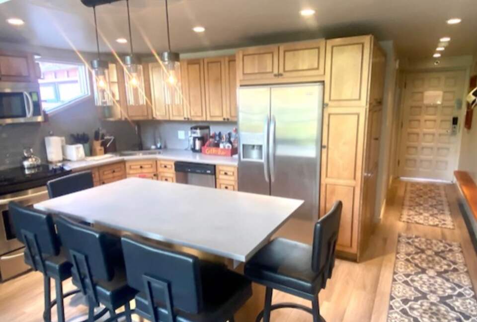 Home Exchange in Snowmass, CO, stainless steel appliances in kitchen