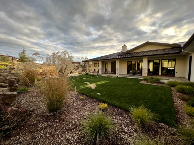 Private backyard