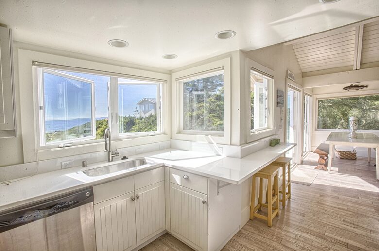 sun-filled cottage kitchen