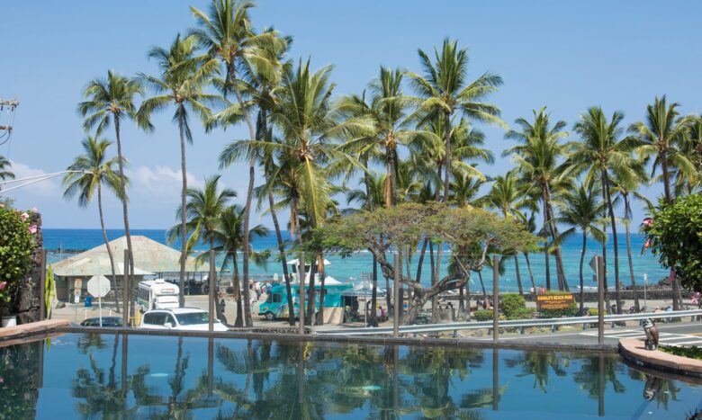 Pool and ocean views