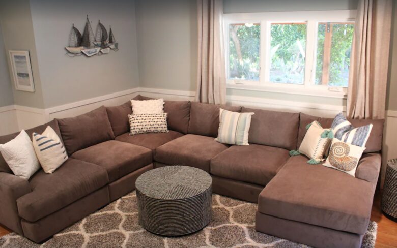 Downstairs den
