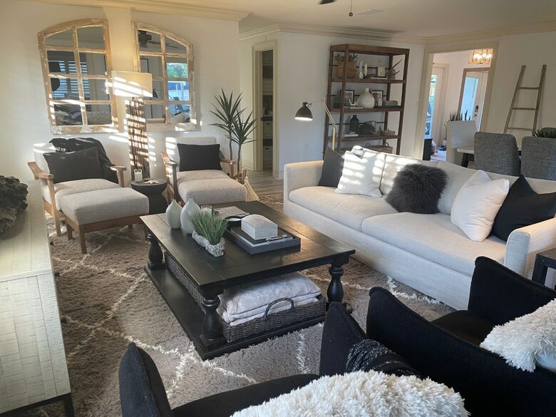Home Exchange in Naples, FL lavish living room furniture